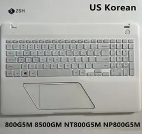 삼성 노트북용 백라이트 키보드 흰색 미국 한국 NT800G5M NP800G5M 800G5M 8500GM, White KR C Cover, 1개