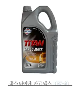 훅스 타이탄 카고 맥스 10w40 API CJ-5 5리터 유로 4 5 6 대형차량용 독일산 5L, 1개